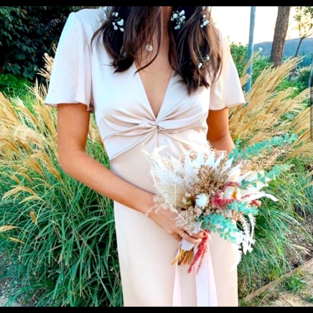 Show Me Your Mumu Rome Twist Gown Champagne Small